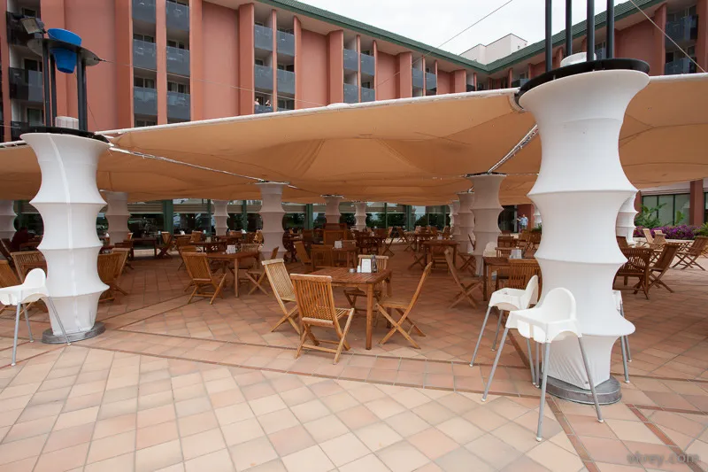 Terrace, AQI Pegasos Resort, Antalya