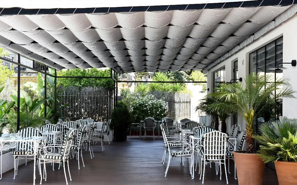 Restaurant, Grand Hotel Flora, Naples