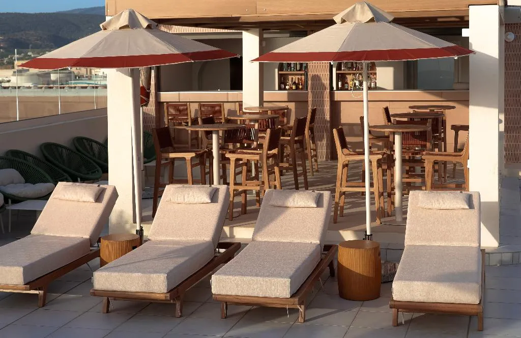 Terrace, Mistral Bay, Crete