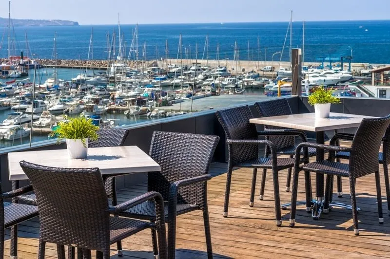 Terrace, Nautic Hotel, Majorca