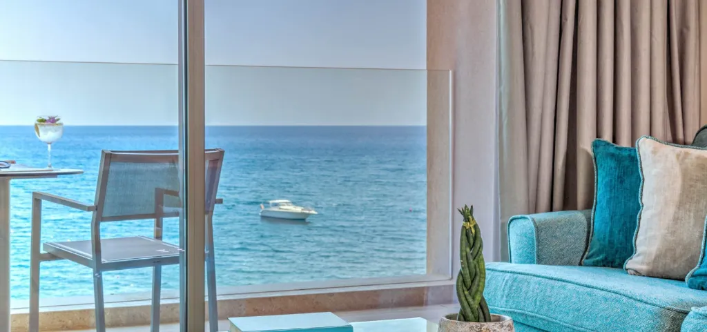 TRIPLE DELUXE SEA FRONT Room, Amada Colossos Ultra All Inclusive Resort, Rhodes