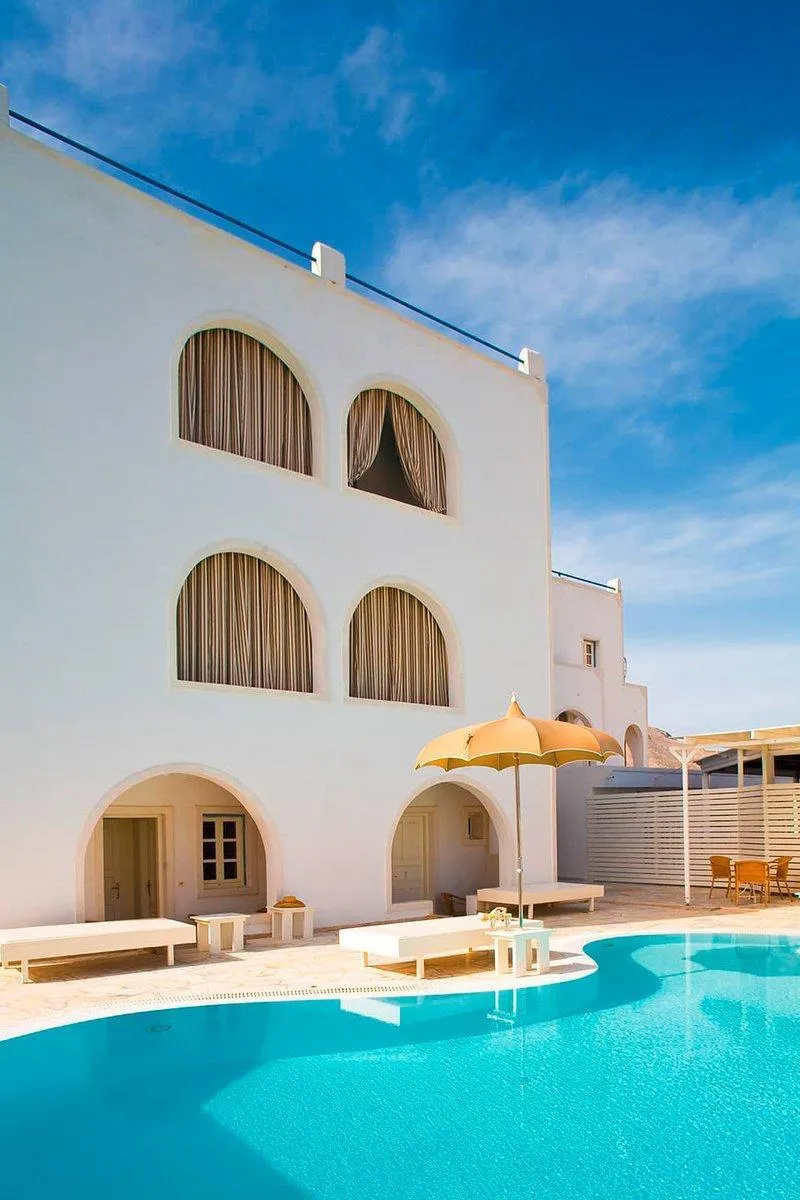 General view, Anemos beach lounge, Santorini