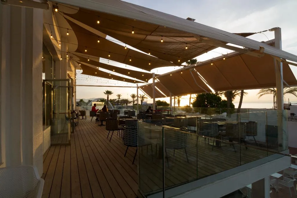 Terrace, Ibersol Torremolinos Beach, Costa Del Sol