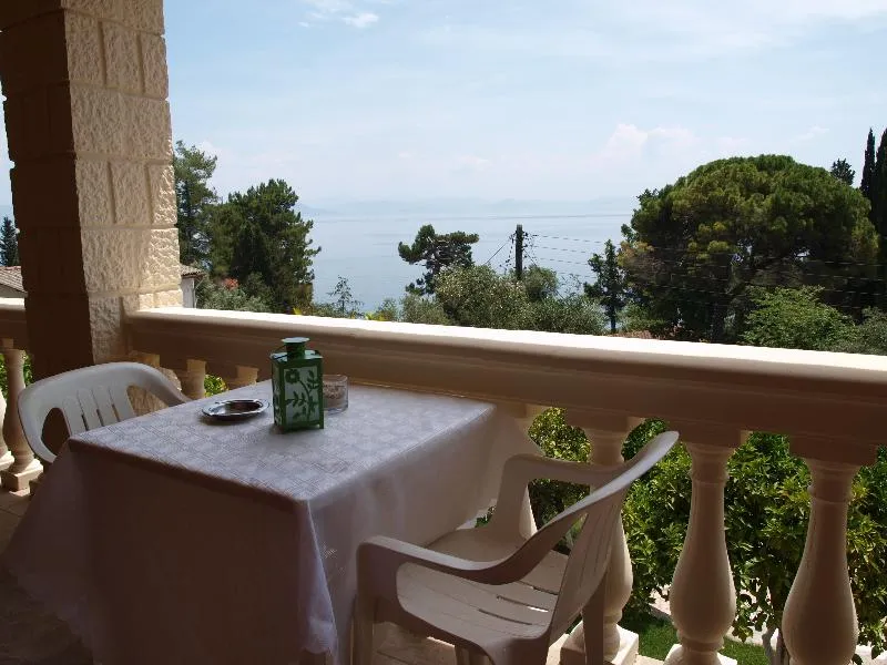 Terrace, Fouxia Apartments and Studios, Corfu