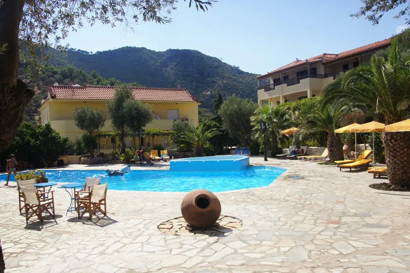 Restaurant, Limnionas Bay Village, Samos