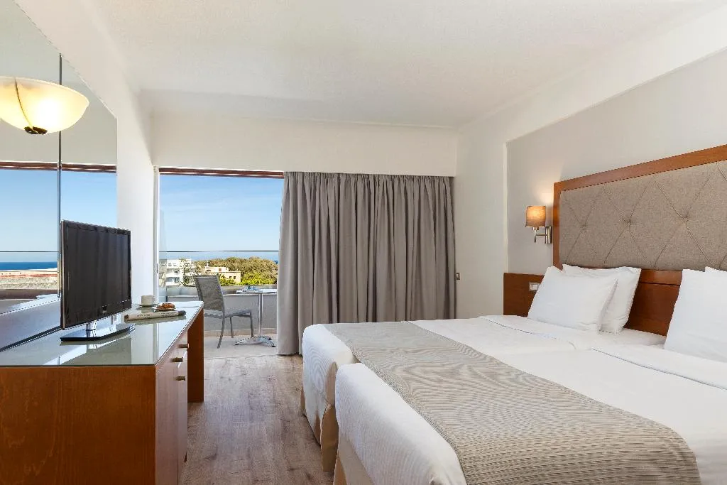 Double or Twin SIDE SEA VIEW Room, Best Western Plus Hotel Plaza, Rhodes
