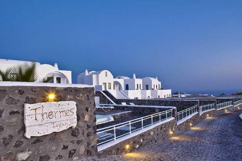 Lobby, Thermes Luxury Villas by Mr and Mrs White, Santorini