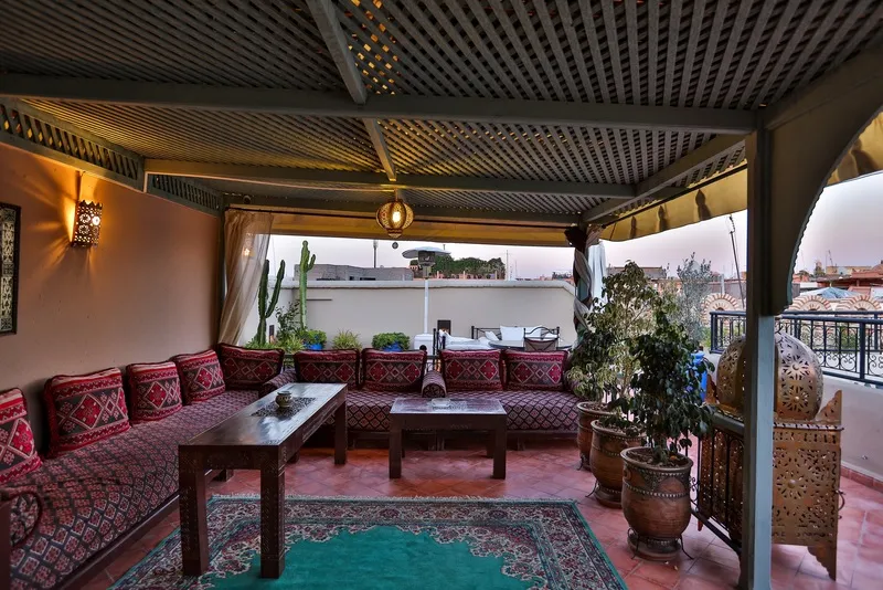 Terrace, Riad Fleur d'Orient, Marrakech