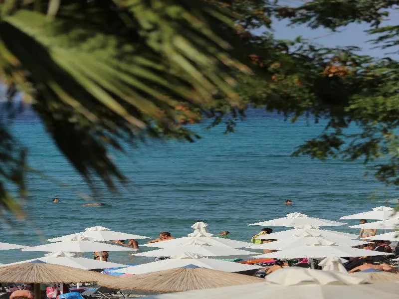 Terrace, Flegra Beach Boutique Apartments, Halkidiki