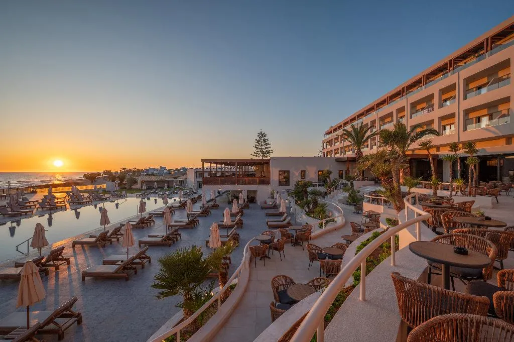 Terrace, Oya Beach Resort, Crete