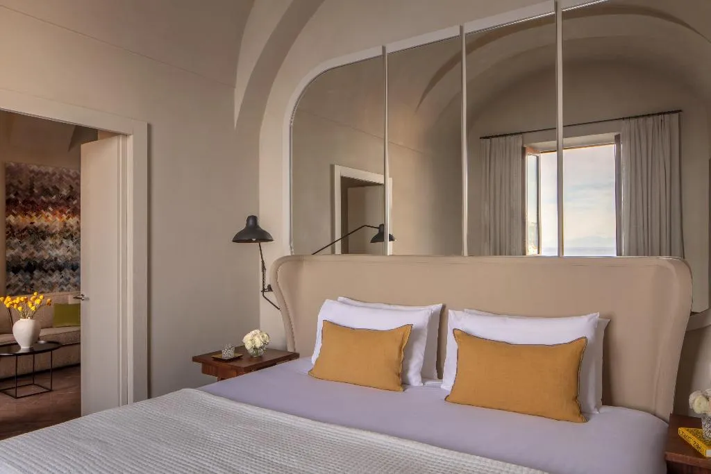 DOUBLE SUPERIOR SIDE SEA VIEW Room, Anantara Convento di Amalfi Grand Hotel, Naples