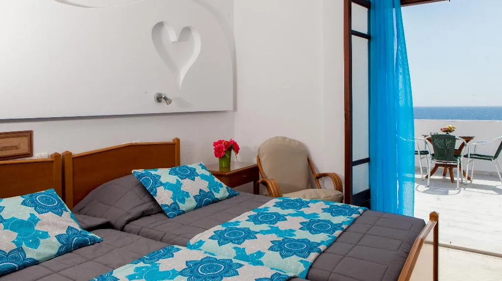 Double or Twin SEA VIEW Room, Irini's Rooms Fteoura, Santorini