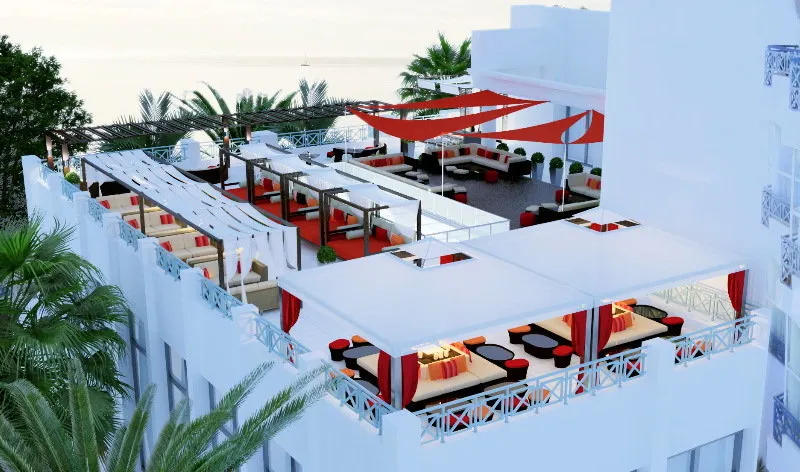 Terrace, Radisson Blu Resort & Thalasso Hammamet, Tunisia