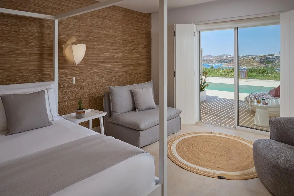 SUITE SEA VIEW WITH PRIVATE POOL Room, Once In Mykonos Luxury Resort, Mykonos