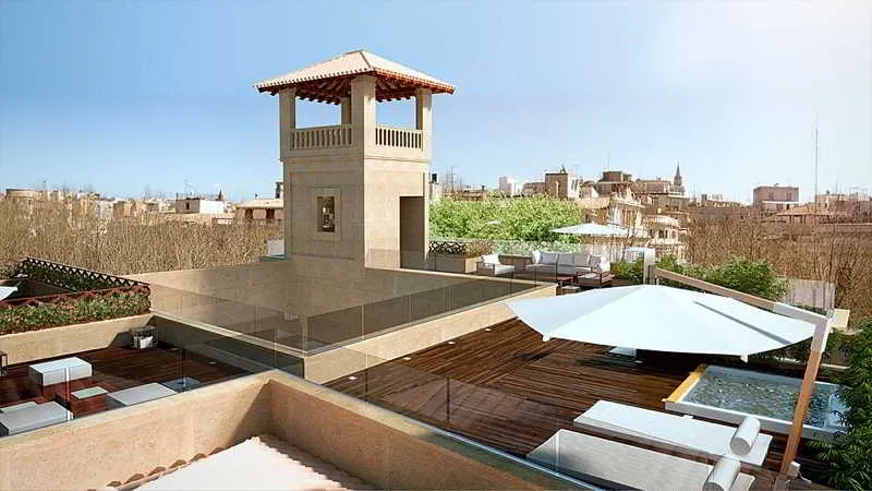 Terrace, Luxury Boutique Hotel Can Alomar, Majorca