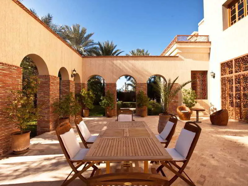 Terrace, Domaine Rosaroum, Marrakech
