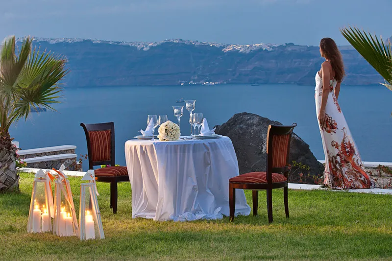 Restaurant, Maison des Lys, Santorini