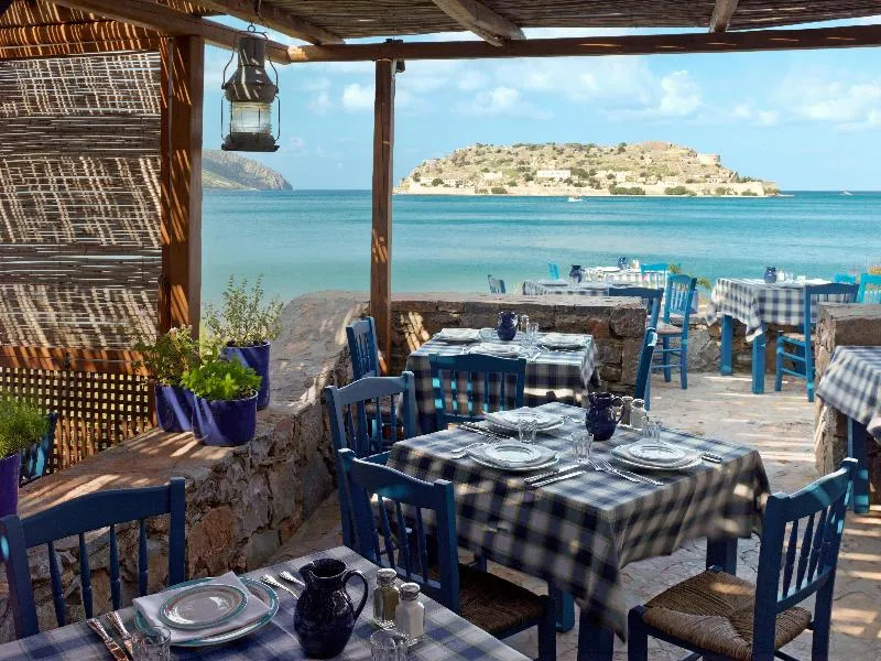 Restaurant, Phaea Blue, a member of SLH, Crete