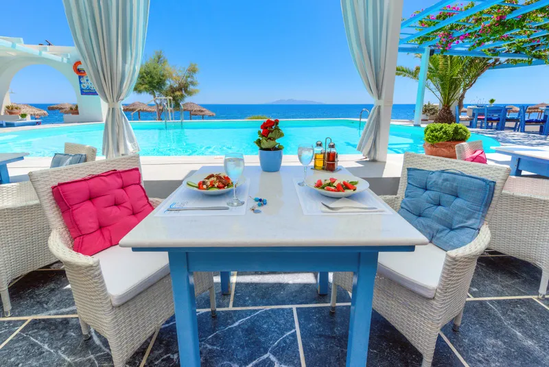 Restaurant, Sigalas Beach Hotel, Santorini