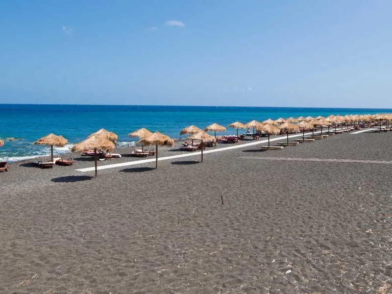 Beach, Perivolos Sandy Village, Santorini