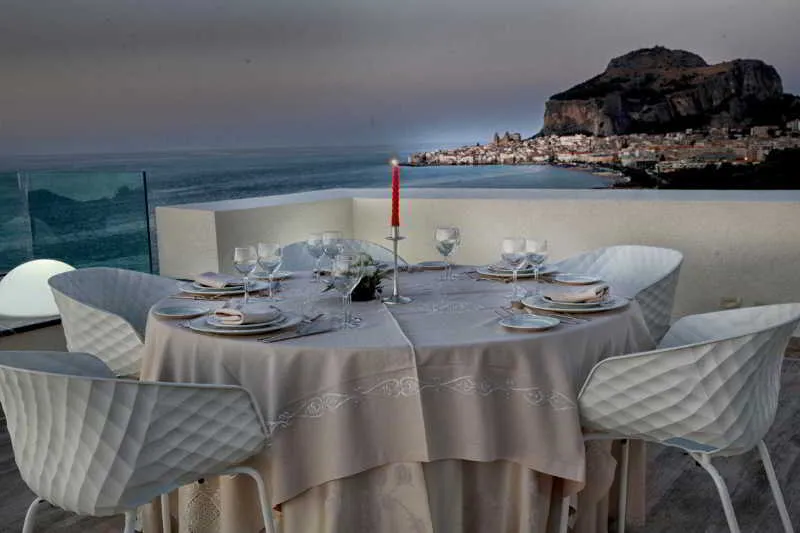 Terrace, Hotel Santa Lucia Le Sabbie D'Oro, Palermo