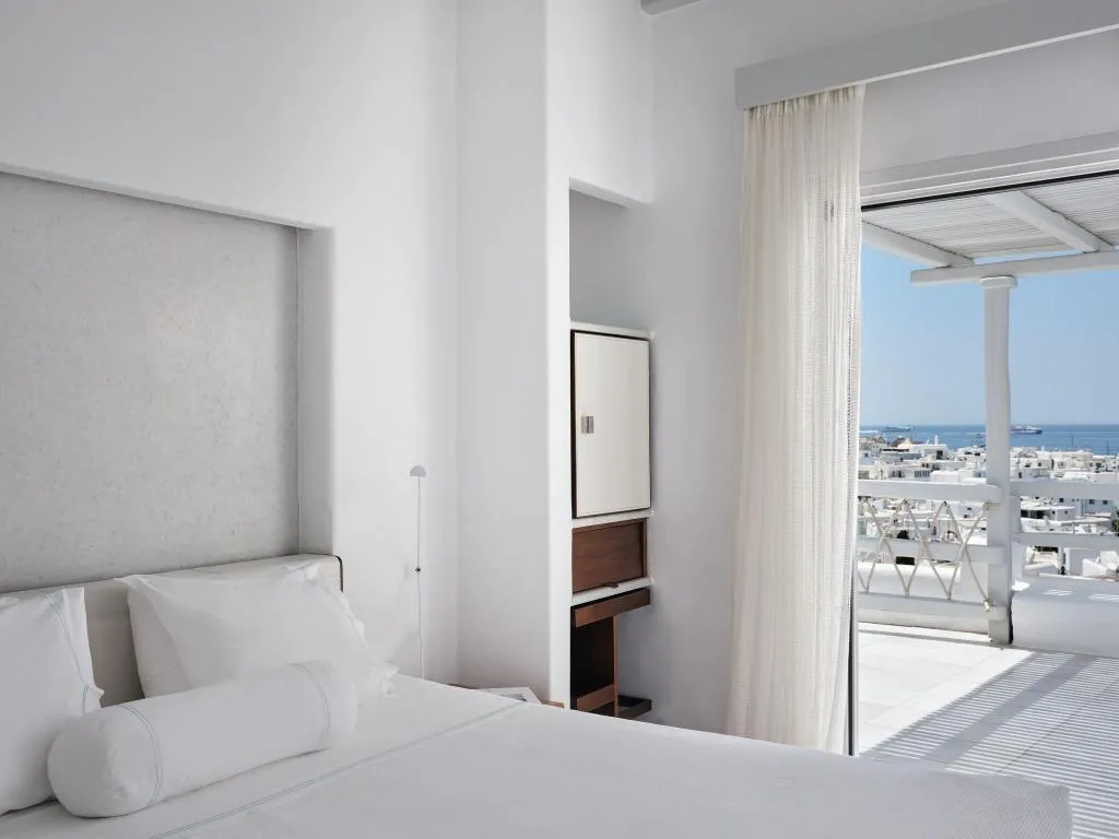 DOUBLE SEA VIEW KING BED Room, Belvedere hotel, Mykonos