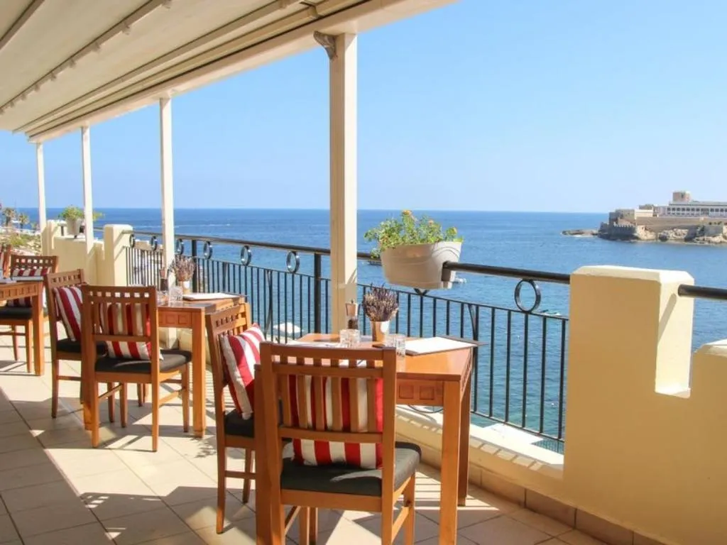 Terrace, Verdi St Georges Bay Marina, Malta
