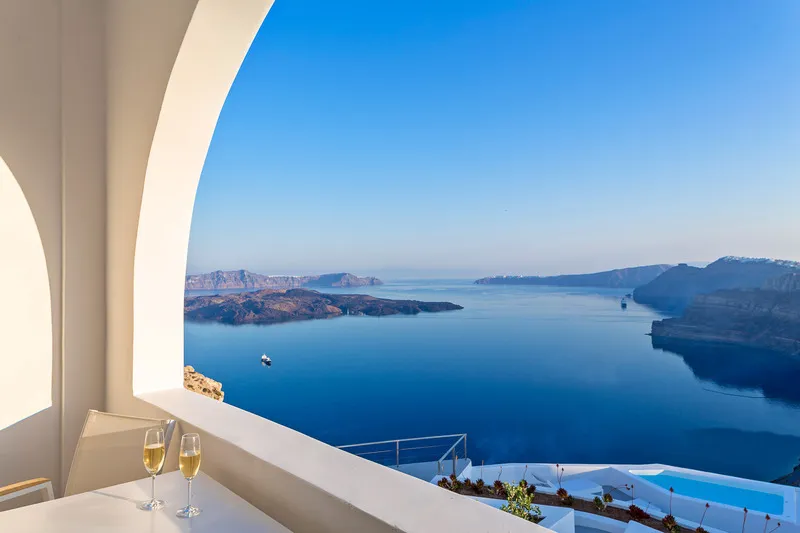 JUNIOR SUITE SEA VIEW Room, Alti Santorini Suites, Santorini