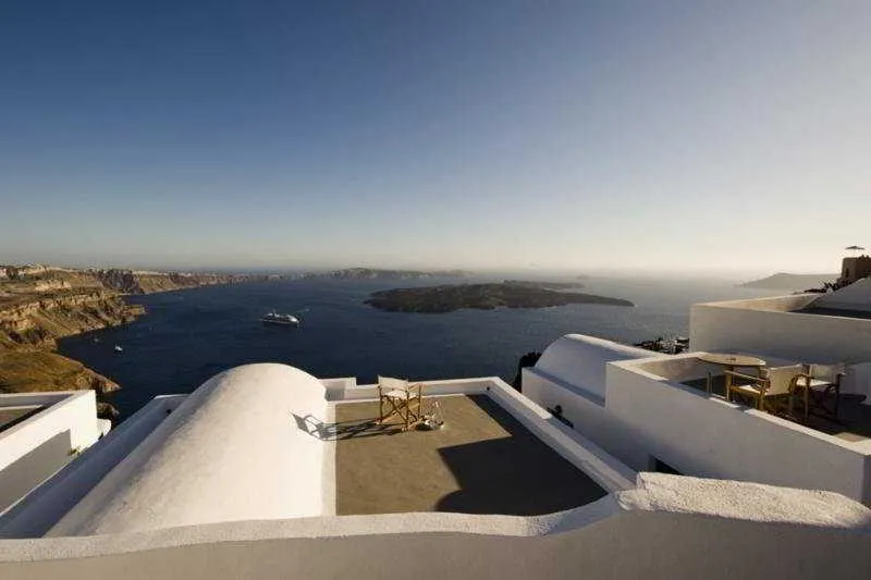 Terrace, Krokos Villas Apts, Santorini
