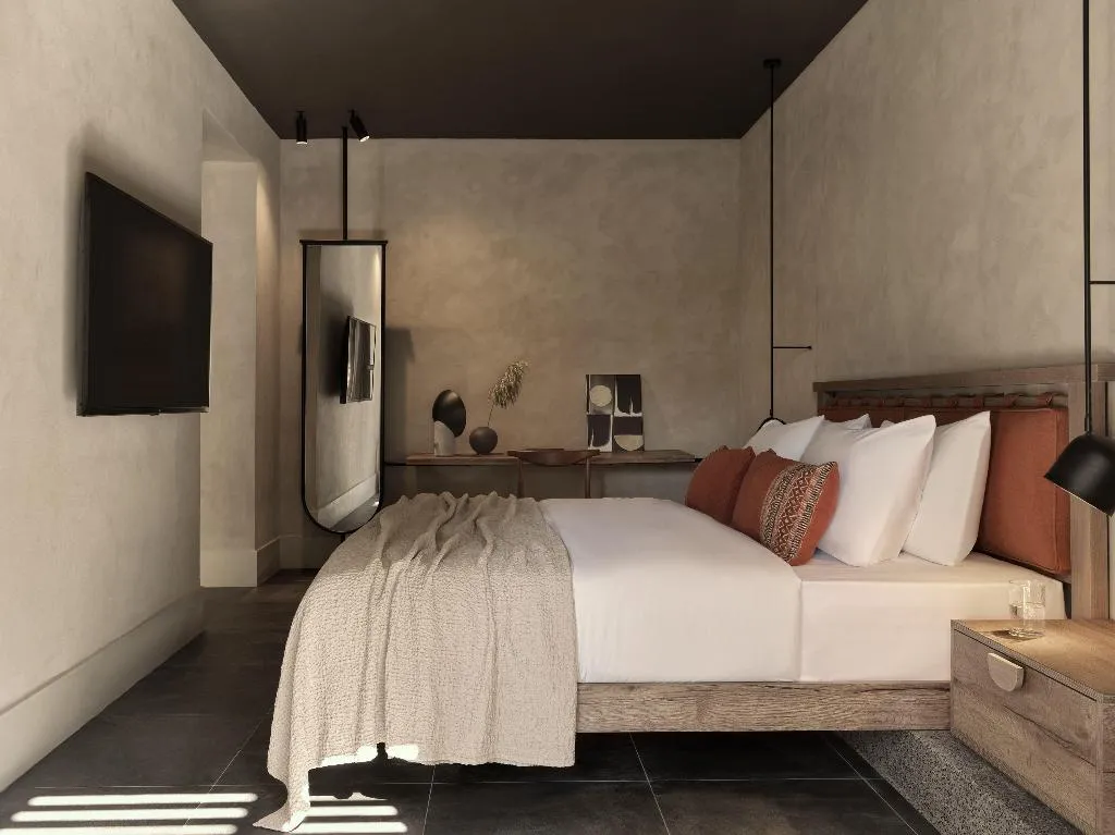 DOUBLE KING SIZE BED Room, Aulus Lindos Rhodes, Curio Collection by Hilton, Rhodes