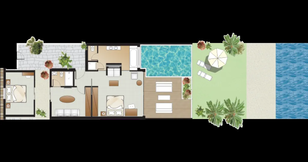 VILLA BEACH FRONT TWO BEDROOMS Room, Amirandes, A Resort to Live, Crete