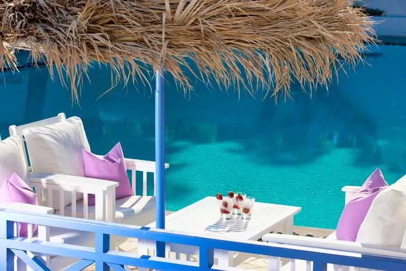 Terrace, Acqua Vatos Santorini Hotel, Santorini