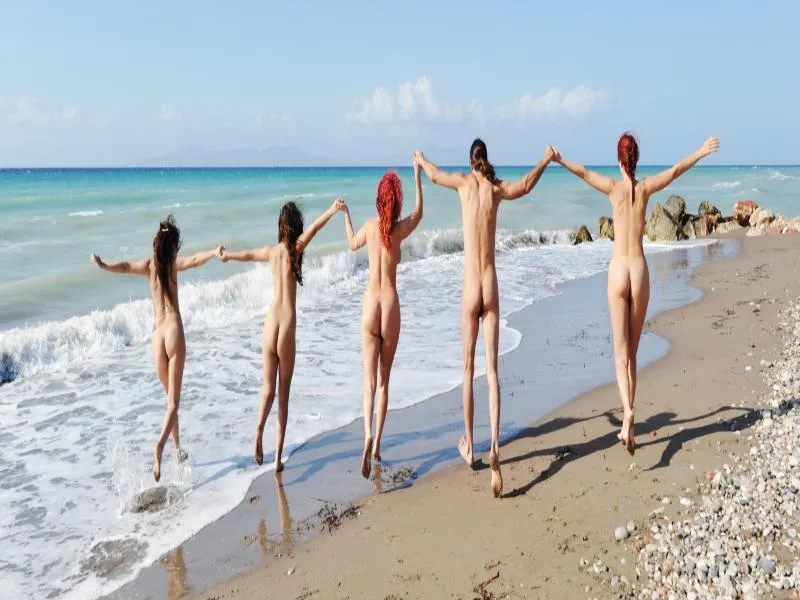 Beach, Naturist Angel Club Hotel, Rhodes