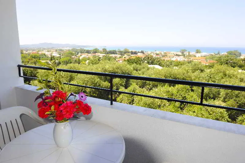 Terrace, Irene Apartments Acharavi, Corfu