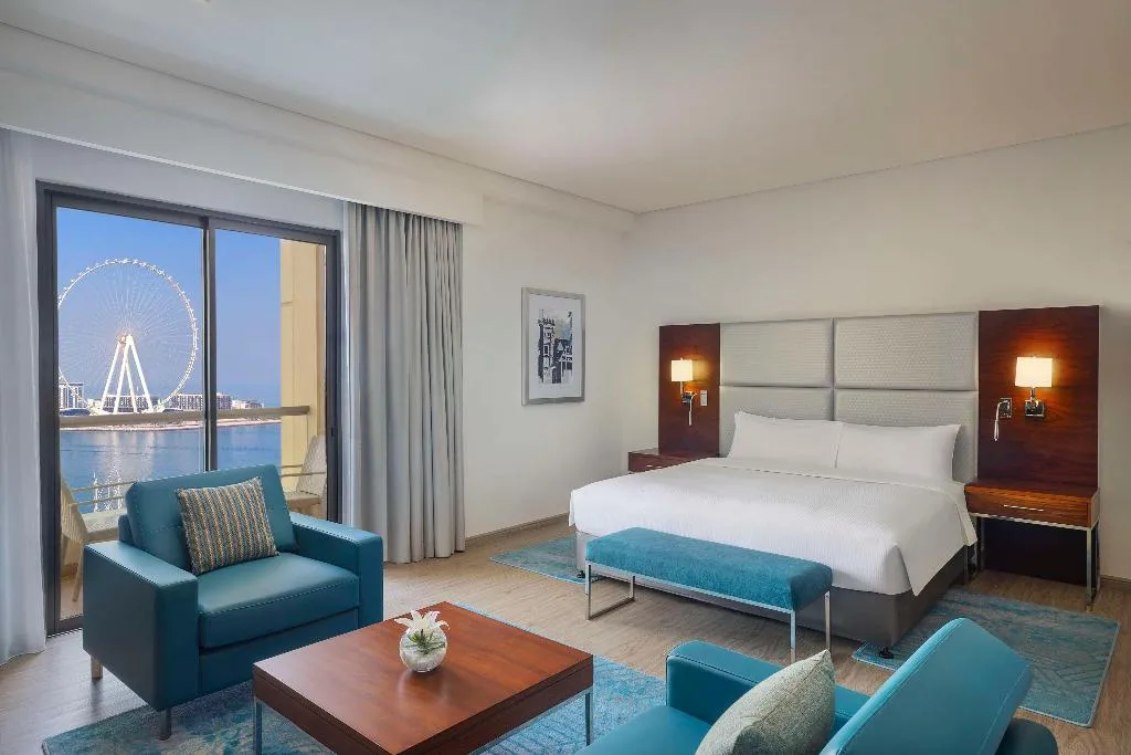 DOUBLE SEA VIEW KING BED Room, Hilton Dubai The Walk, Dubai