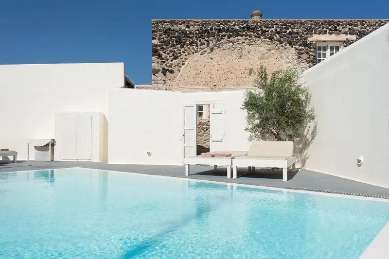 General view, Anemos beach lounge, Santorini