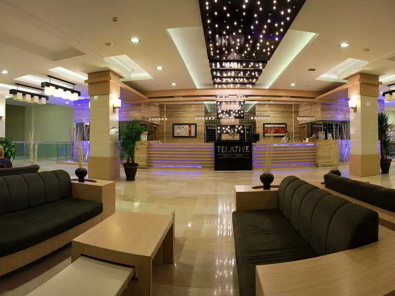 Lobby, Primasol Telatiye Resort Hotel, Antalya