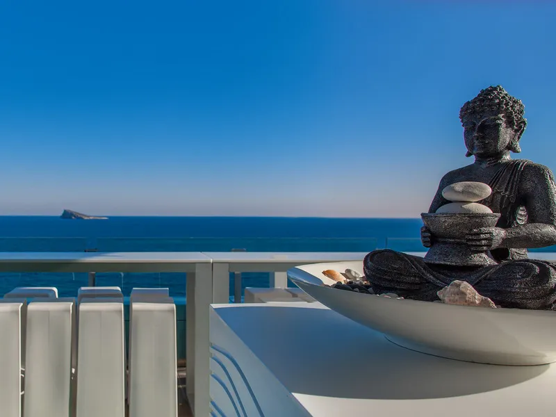 Terrace, Villa del Mar Hotel Family Gourmet, Costa Blanca