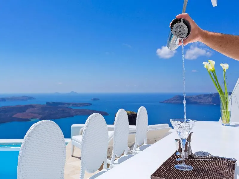 Bar, Astra Suites, Santorini