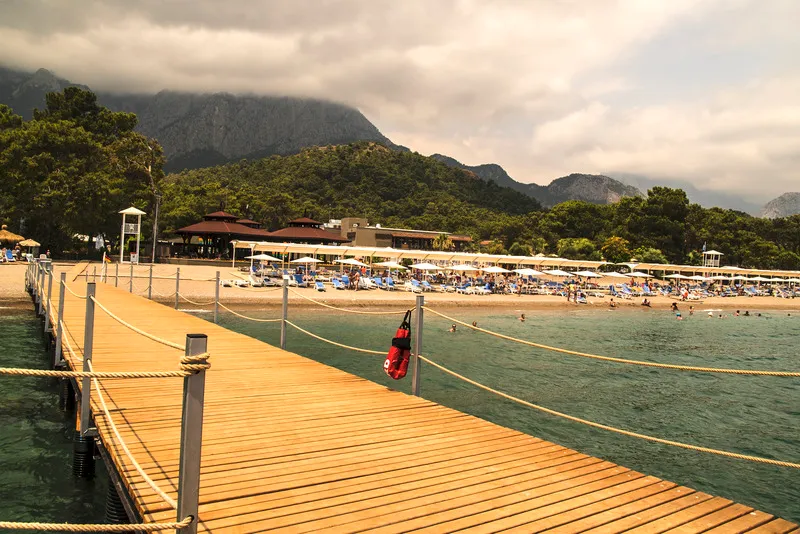 Beach, Kimeros Park Holiday Village, Antalya