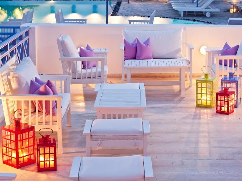 Terrace, Acqua Vatos Santorini Hotel, Santorini