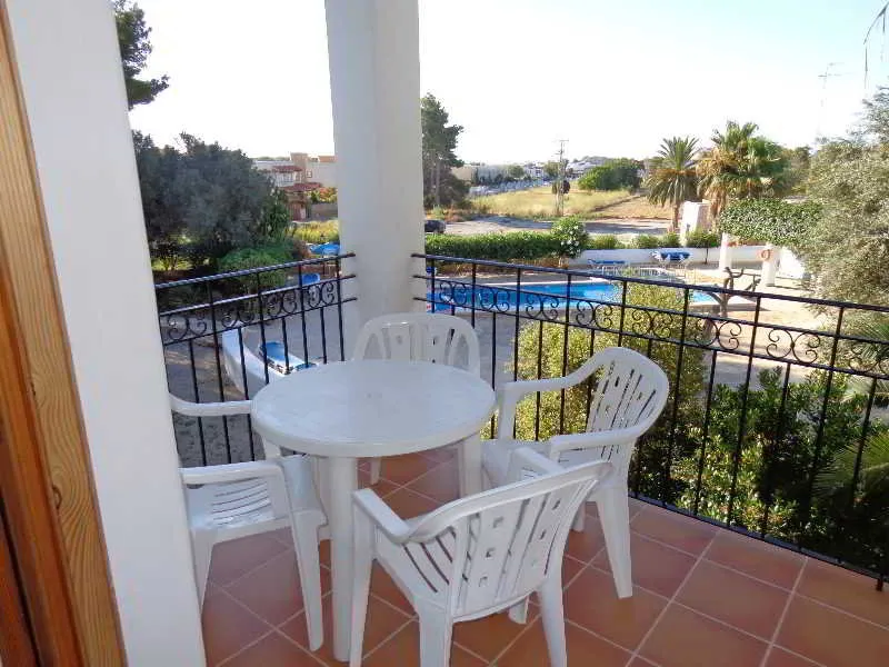 Terrace, Benet Los Pinares Apartments, Ibiza