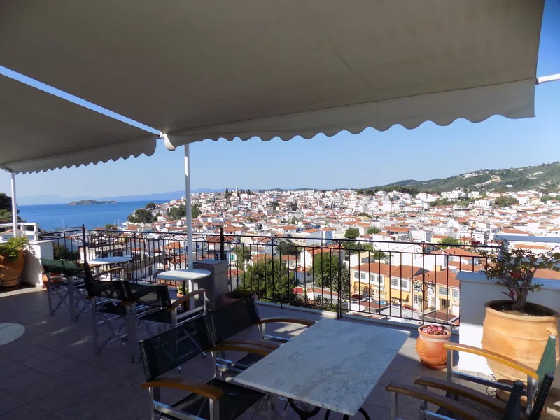 Terrace, Pension Margarita, Skiathos