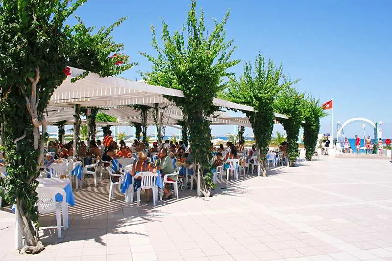 Terrace, El Mouradi Palace Hotel for family & couples only, Tunisia