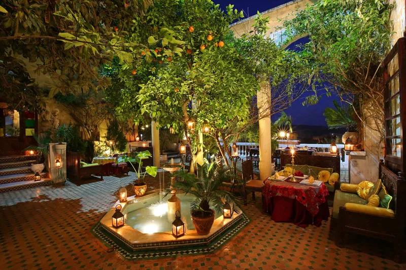 Restaurant, Riad Arabesque, Fez
