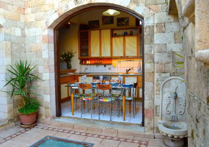 Restaurant, Medieval Villa, Rhodes