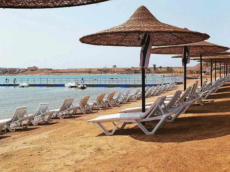 Beach, Verginia Sharm Resort & Aqua Park, Red Sea Riviera
