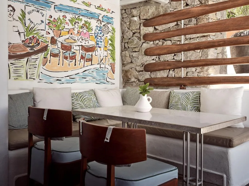 Restaurant, Belvedere hotel, Mykonos