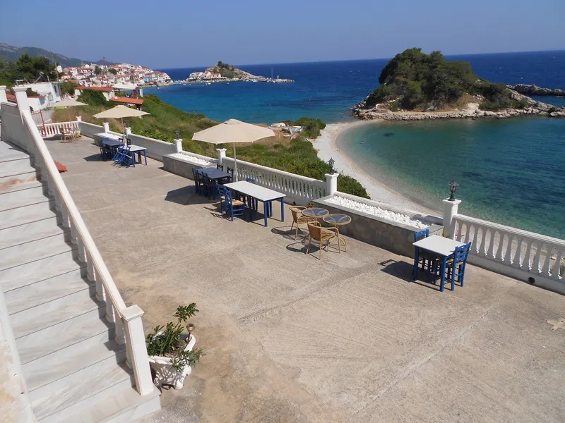 Terrace, Sunrise Beach, Samos
