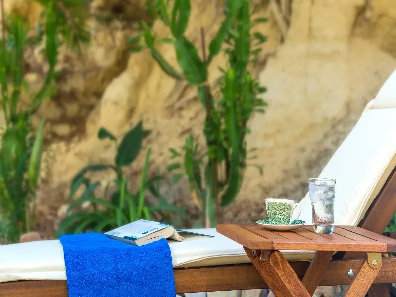 Terrace, Agrimia Holiday Apartments, Crete